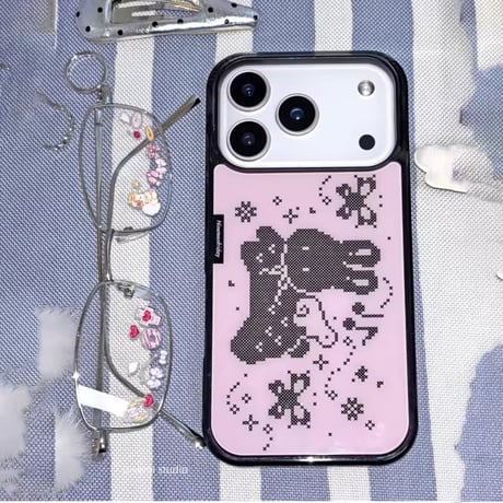 S75550 ドットアニマルのレトロポップiPhoneケース