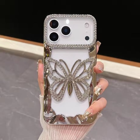 L62318 きらめきバタフライ iPhoneケース
