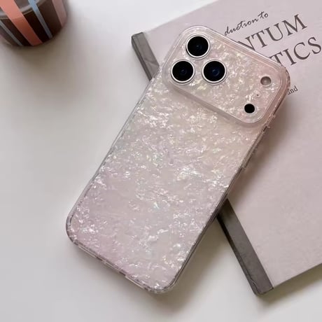 S75669 オーロラシェルピンク iPhoneケース