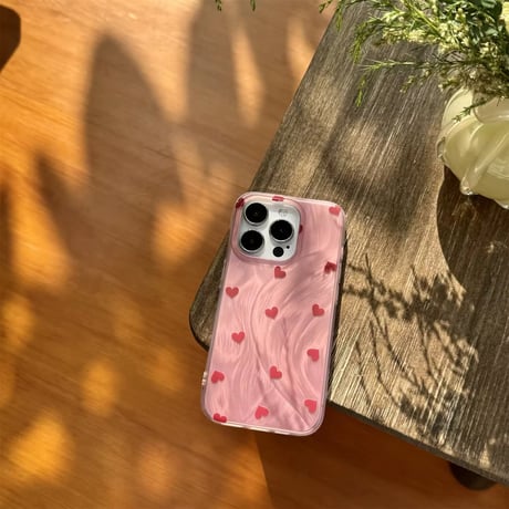 S74596 うるつやハートのきらめきiPhoneケース