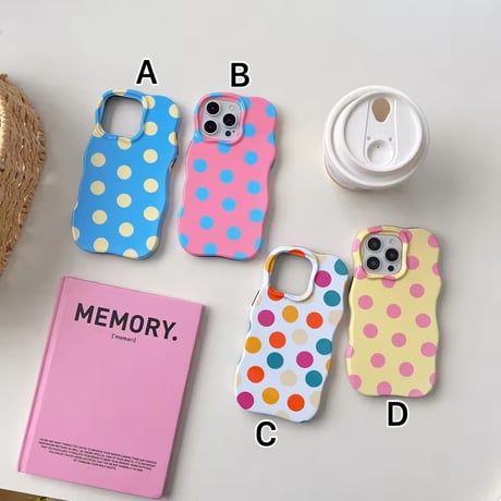 S74920 カラフルドット ポップ iPhoneケース