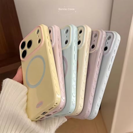 S75579 パステルカラーMagSafe対応iPhoneケース