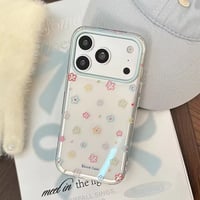 L62474 パステルフラワークリア iPhoneケース