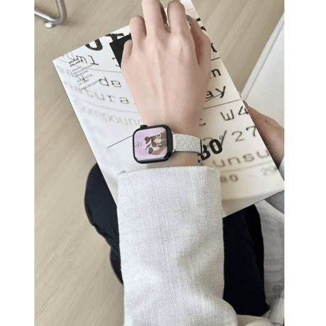 N00046 細身クロスステッチ風 Apple Watchベルト