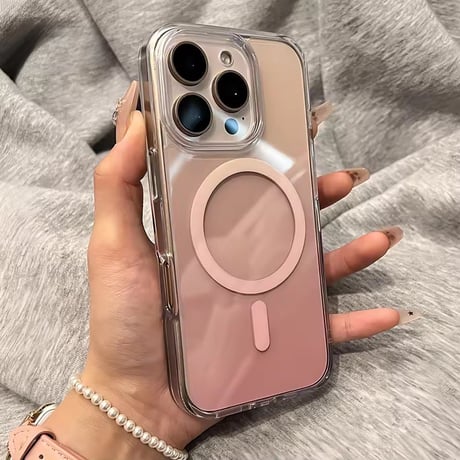 L62327 MagSafe対応 グラデーションクリア iPhoneケース