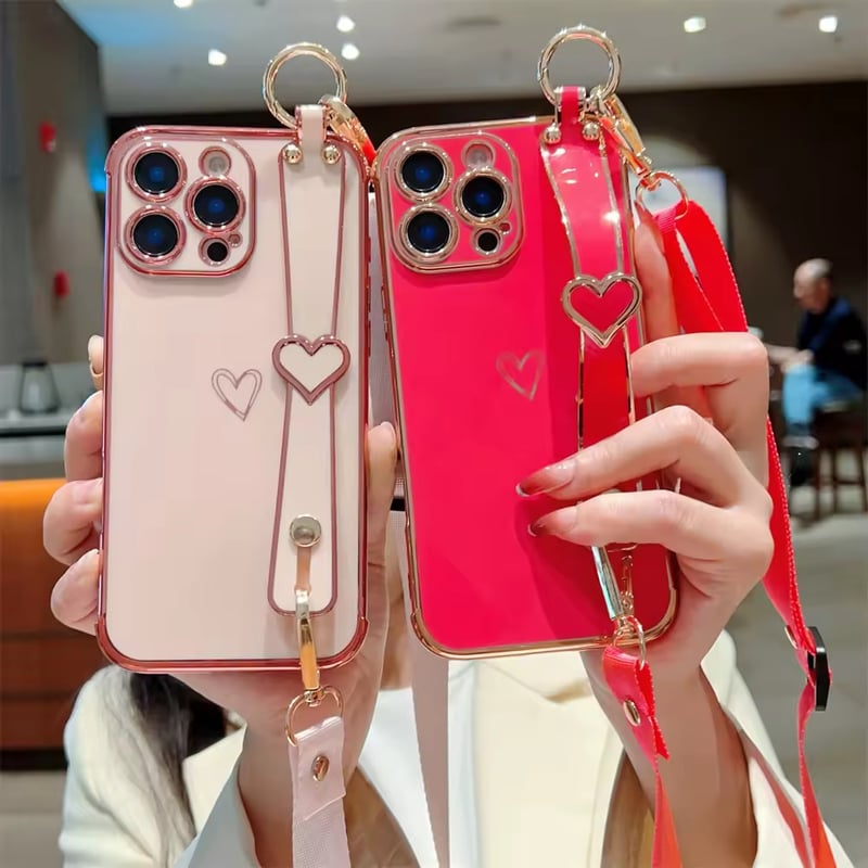PRADA iPhoneXケース 花とハート iPhoneケース ハードケース