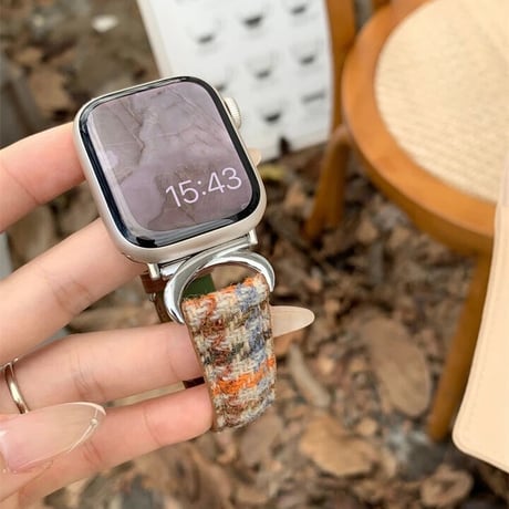 N00075  千鳥格子クラシックApplewatchベルト