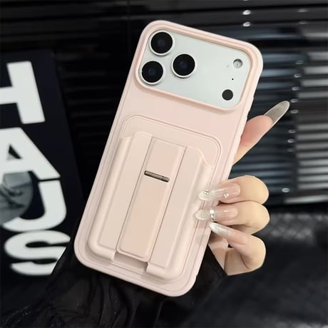 K22971 マットカラー 収納×スタンド iPhoneケース