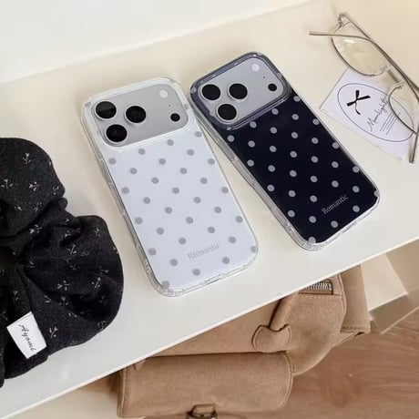 S75606 ロマンティックドット iPhoneケース