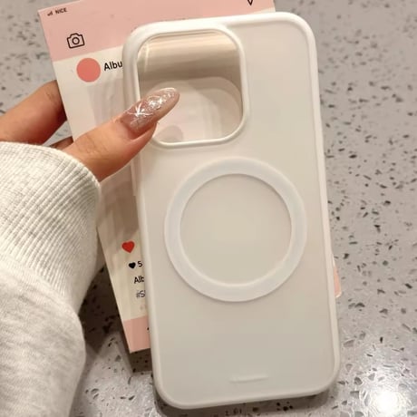 S74575 MagSafe対応 ふんわりマットiPhoneケース