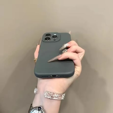 S74913 シンプルマットカラフル iPhoneケース