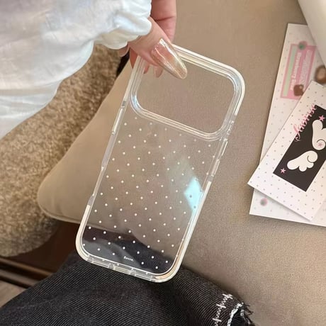 L62478 プチドットクリアiPhoneケース
