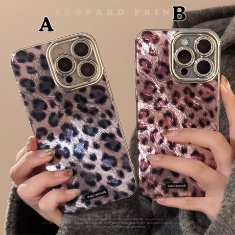 S74346 レオパードグロッシー iPhoneケース