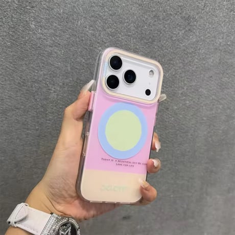 S75085 パステルサークル MagSafe対応 iPhoneケース