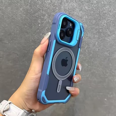 K22935 カメラカバー付き カラーフレーム MagSafe対応 iPhoneケース