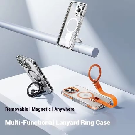 K22606 MagSafe対応 3WAYストラップクリア iPhoneケース