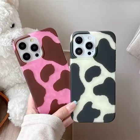 S75093 ゆるカウ COWパターン iPhoneケース
