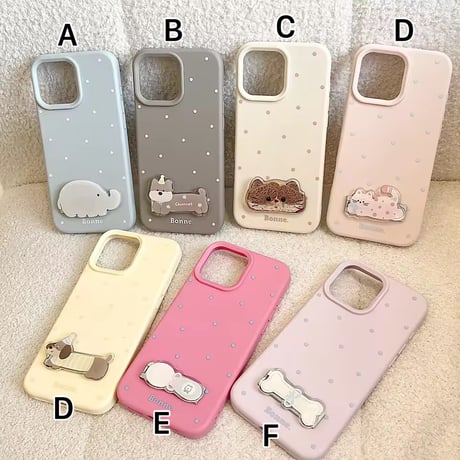K22883 ぽてっとアニマルポルカ iPhoneケース
