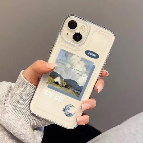S75548 ナチュラルコラージュiPhoneケース