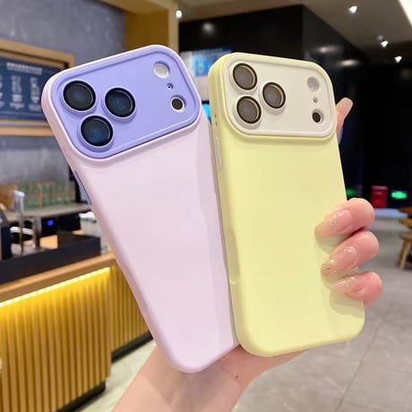 S75494 バイカラーパステルシリコンiPhoneケース