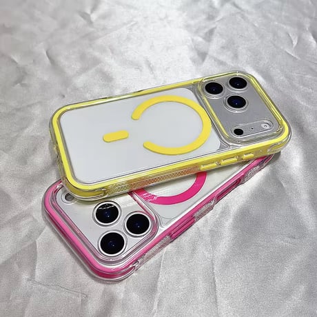 L62405 カラーフレーム MagSafe対応 iPhoneケース
