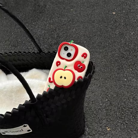 K22685 まんまるアップルスタンドiPhoneケース