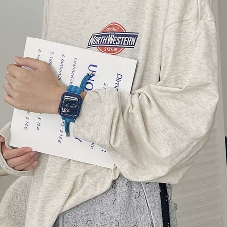 N00044 カラフル編み込みロープ Apple Watchバンド