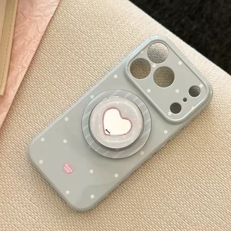 K23095 ハートグリップドットiPhoneケース