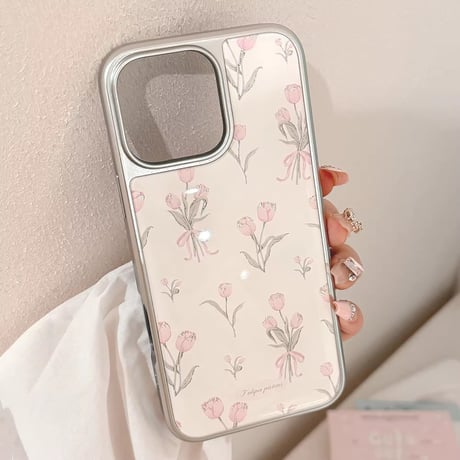 S74670 チューリップブーケのiPhoneケース