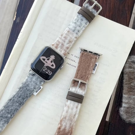 N00155 ふわもこカラフル Apple Watchバンド