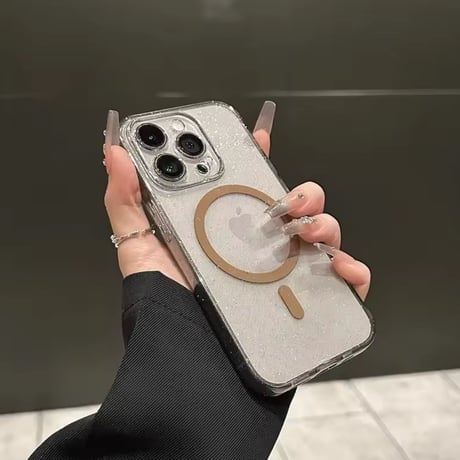 【即納商品】L62184 グリッターMagSafe対応 iPhoneケース