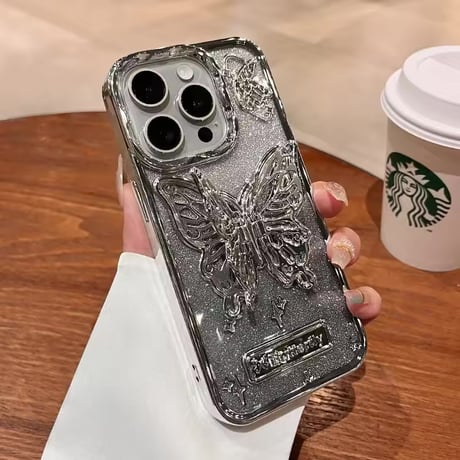 S75337 立体バタフライiPhoneケース