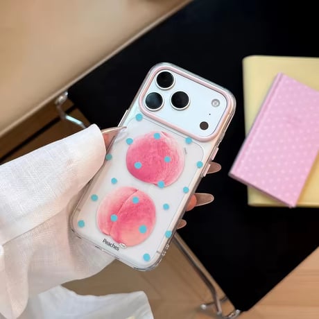 L62480 フルーツドットクリアiPhoneケース