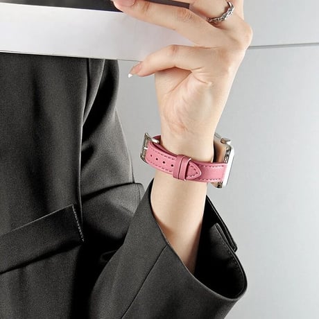N00086 シンプルレザールック Apple Watchバンド