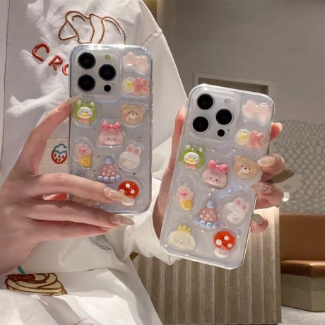 L62271 ゆるキャラぷくぷくiPhoneケース
