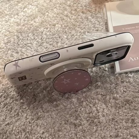 K23046 きらめきスターグリップ付き iPhoneケース（MagSafe対応）