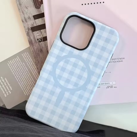 S75323 ギンガムチェック MagSafe対応 iPhoneケース