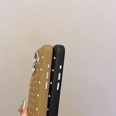 S74302 ドットハートの大人かわいいiPhoneケース