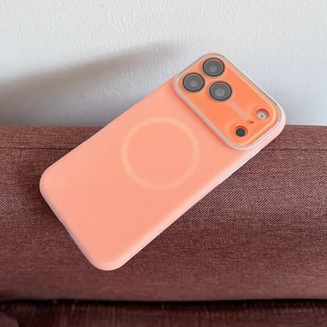 S75289 くすみカラー MagSafe対応シンプルiPhoneケース