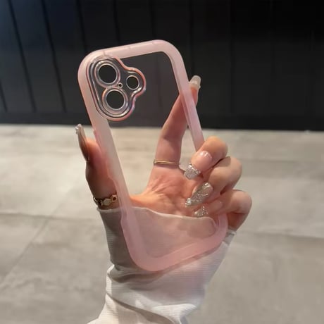 L62044 ふちどりクリア iPhoneケース