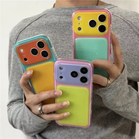S75681 ポップバイカラー iPhoneケース