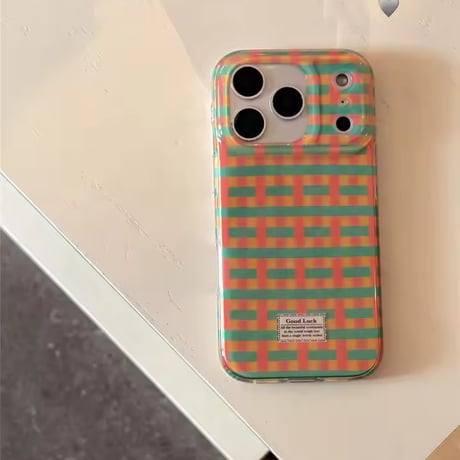 S75188 グッドラックチェック iPhoneケース