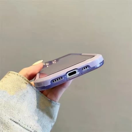 K23065 クリアカラーフレーム スタンドiPhoneケース