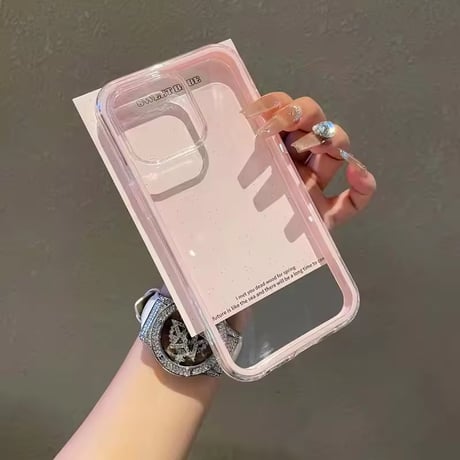 L62235 カラーフレームクリアiPhoneケース