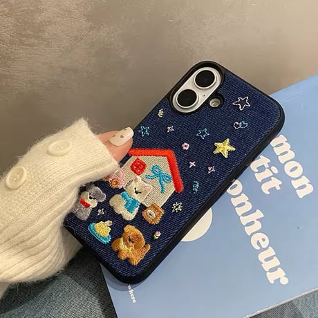 S74564 お星さまと動物たちのiPhoneケース
