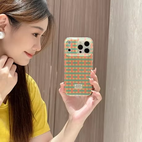 S75188 グッドラックチェック iPhoneケース