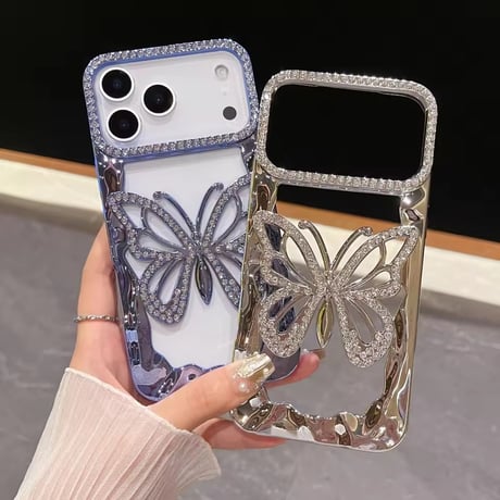 L62318 きらめきバタフライ iPhoneケース