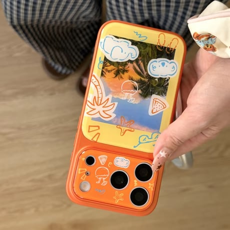 S75486 サマートリップコラージュiPhoneケース