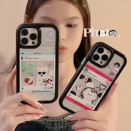 S75595 ポップフィードわんちゃんiPhoneケース