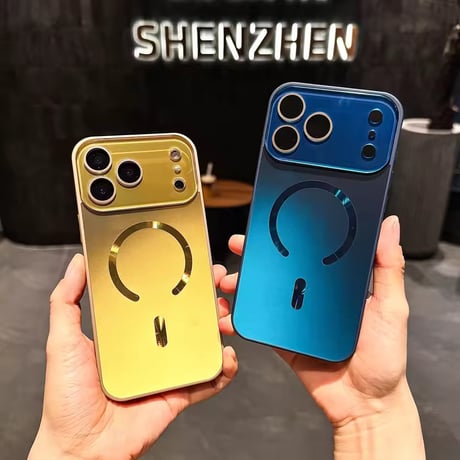 S75083 メタルルック MagSafe対応 iPhoneケース